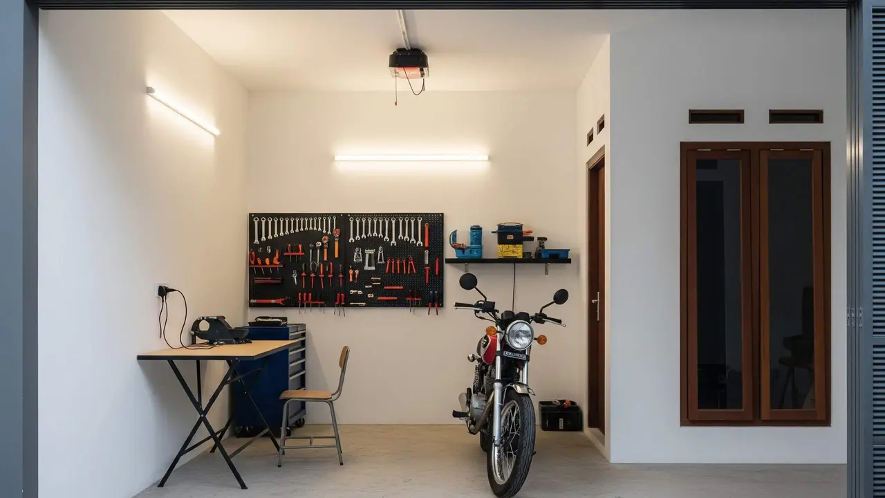 Ide Garasi Motor Sederhana di Samping Rumah