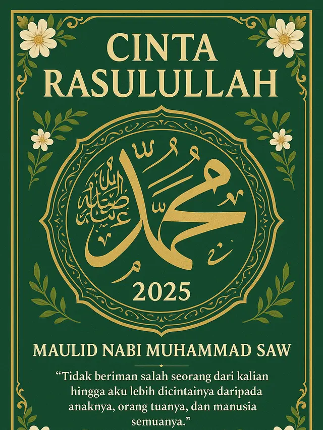 Poster Maulid Nabi Muhammad 2025 (Foto: ChatGPT)