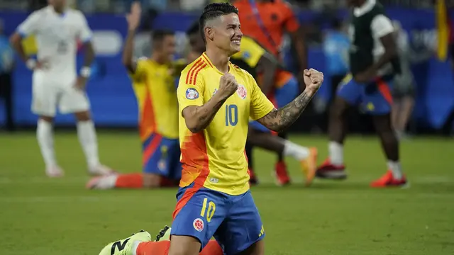 Gelandang Timnas Kolombia, James Rodriguez.