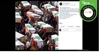 Hoaks korban ledakan Lebanon. (Facebook/Loving Kidness)