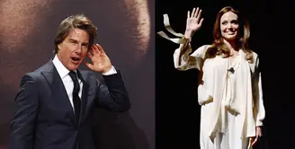 Kabar terbaru soal Angelina Jolie! Usai bercerai dari Brad Pitt, kini dikabarkan Jolie berpaling ke aktor tampan, Tom Cruise. Rumor ini didukung dengan berita yang menyiarkan bahwa mereka telah bertemu secara diam-diam. (AFP/Bintang.com)