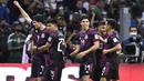 Meksiko. Hingga kini Meksiko tercatat telah tampil dalam 17 edisi Piala Dunia, termasuk di Piala Dunia Qatar 2022. Jumlah tersebut menjadi yang terbaik kelima di bawah Brasil, Jerman, Italia dan Argentina. Bahkan penampilan mereka masih lebih banyak dari Prancis yang baru lolos 16 kali, namun telah mengantongi 2 gelar juara. Pencapaian terbaik Meksiko hanyalah 2 kali menjadi runner-up pada edisi 1970 dan 1986 saat menjadi tuan rumah, selebihnya mereka langganan gugur di babak 16 Besar. (AFP/Alfredo Estrella)