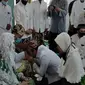 Suasana halal bihalal di Keraton Kanoman Cirebon. Foto (Liputan6.com / Panji Prayitno)