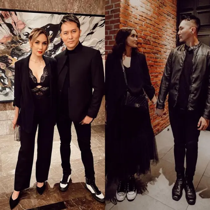 8 Tahun Menikah, Intip Gaya Sara Wijayanto dan Demian Aditya yang Selalu Kompak Kenakan Busana Serba Hitam