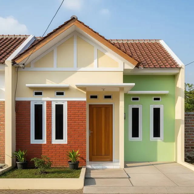 Gambar Model Depan Rumah Minimalis (Image by Gemini AI)