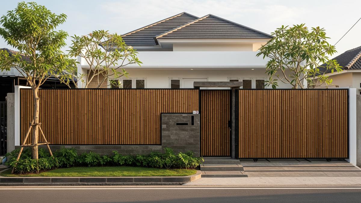 8 Model Pagar dari Bambu Modern yang Cocok untuk Rumah Minimalis, Tampilan Unik dan Cantik