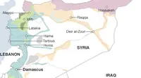 Peta Suriah. (BBC)
