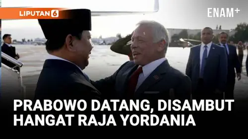 VIDEO: Presiden Prabowo Tiba di Yordania, Disambut Langsung Raja Abdullah II