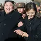 Kim Jong-un dan Ri Sol-ju. (AFP)