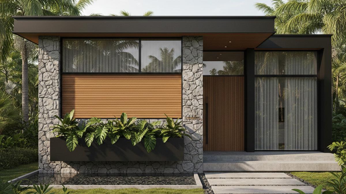 Desain Eksterior yang Sedang Tren di 2026, Konsep Natural Bertekstur namun Tetap Modern