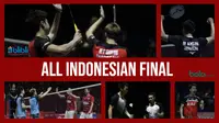 Kevin Sanjaya Sukamuljo/Marcus Fernaldi Gideon melawan Mohammad Ahsan/Hendra Setiawan pada final Indonesia Open 2019. (Foto-foto: Bola.com/Vitalis Yogi Trisna)