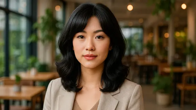 Model Rambut Layer Sebahu untuk Wajah Oval untuk Wanita