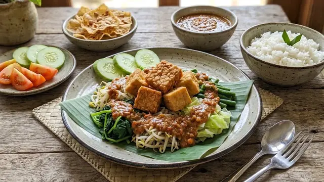 Resep Pecel Tempe Tahu Pedas