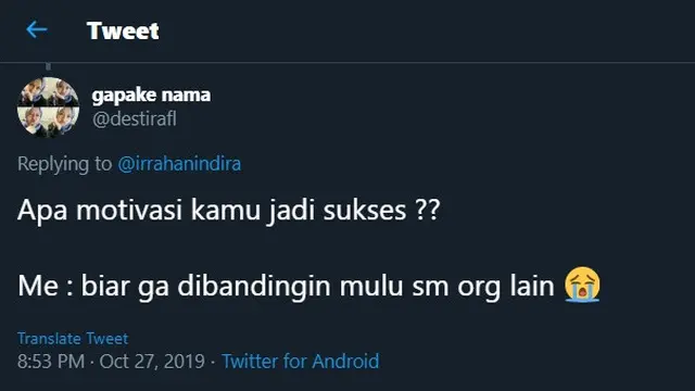 7 Motivasi Sukses Kocak ala Netizen Ini Bikin Tepuk Jidat