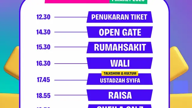 Rundown Day 1 KLBB Festival 2026