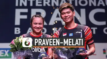 Pasangan ganda campuran Indonesia Praveen-Melati berhasil menjuarai ajang Prancis Terbuuka 2019.