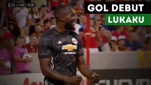 Striker Anyar Manchester United, Romelu Lukaku, mencetak gol perdana sekaligus jadi penentu kemenangan atas Real Salt Lake 2-1.
