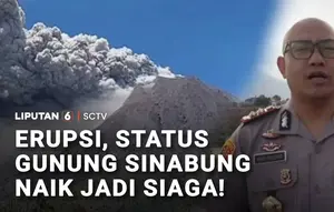 Gunung Sinabung Erupsi, Status Naik Jadi Level III Siaga