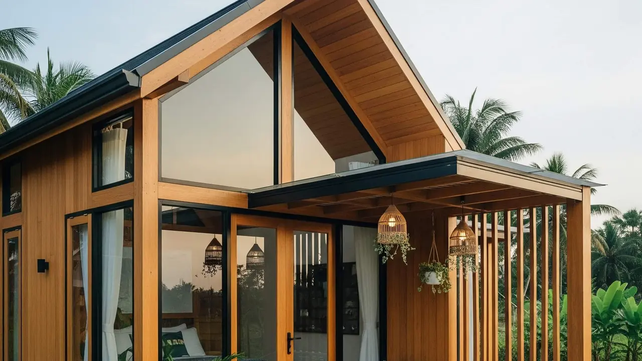 Desain Rumah Mungil Ala Villa