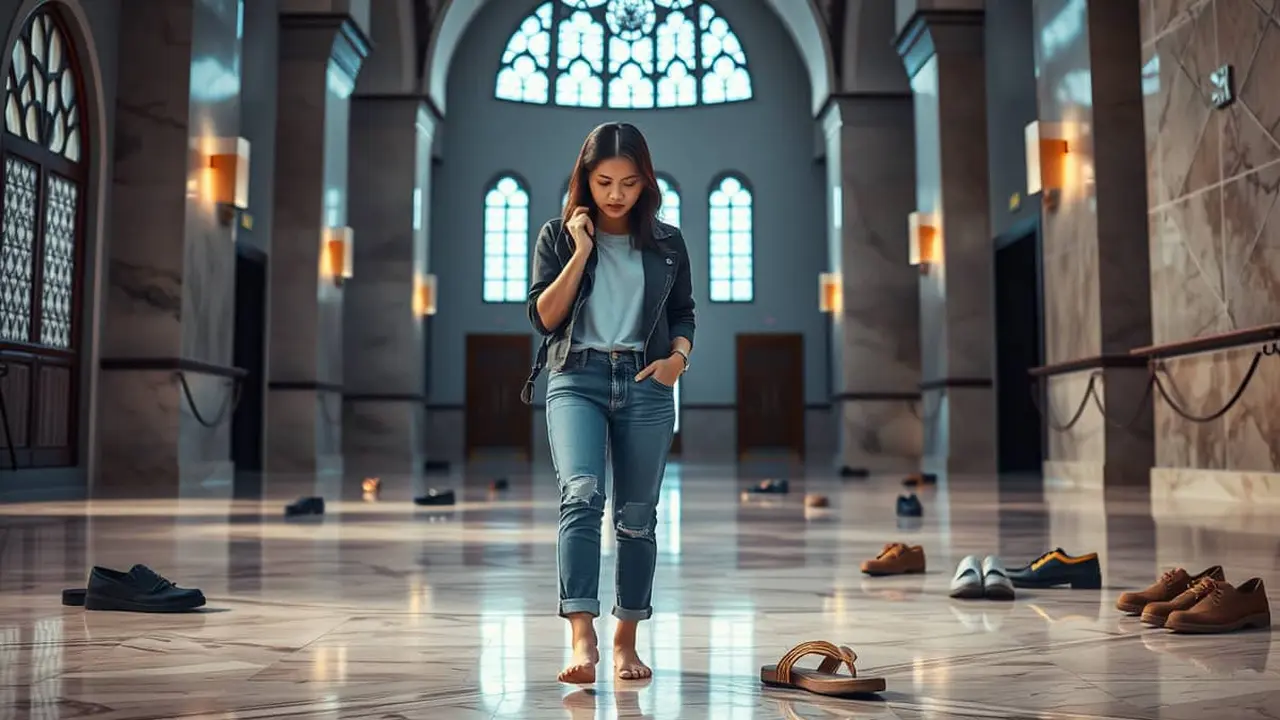 mimpi hilang sandal