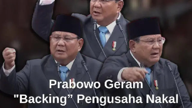 Prabowo Blak-blakan Aparat Seragam Cokelat & Hijau Jadi "Backing" Pengusaha Nakal