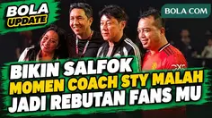 Momen Coach STY Bikin Salfok! Diserbu Fans MU Rebutan Minta Foto Bareng, Tunjuk-Tunjuk Patrice Evra