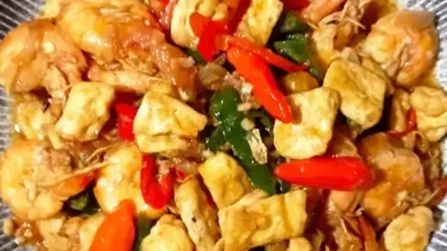 Resep tumis tahu udang. (dok. Cookpad @hildadawood26)