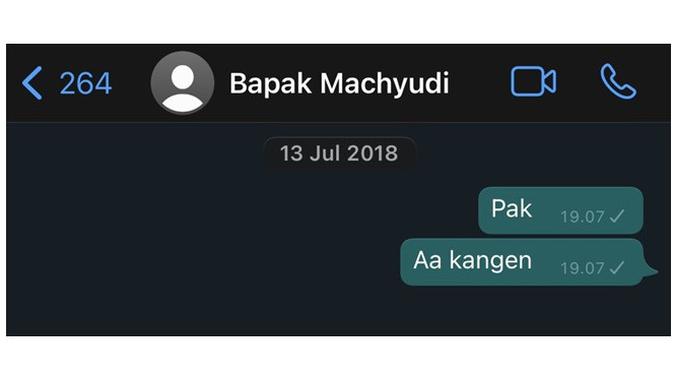 Chat Anak ke Mendiang Ayah (Sumber: Twitter//FiersaBesari)