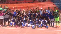 Fanshop Bandung mengalahkan SYSA Sekayu Musi Banyuasin 4-1 di final Liga Pelajar U-16 2017. (Bola.com/Ronald Seger Prabowo)
