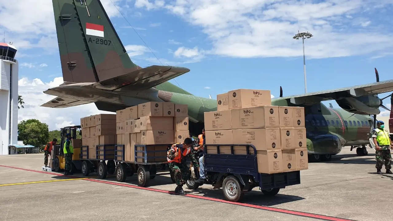 Alat Kesehatan tiba di Bandara Hang Nadim Batam