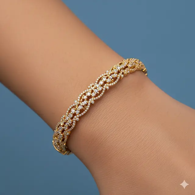 Gelang Emas 22K Cocok untuk Acara Spesial.