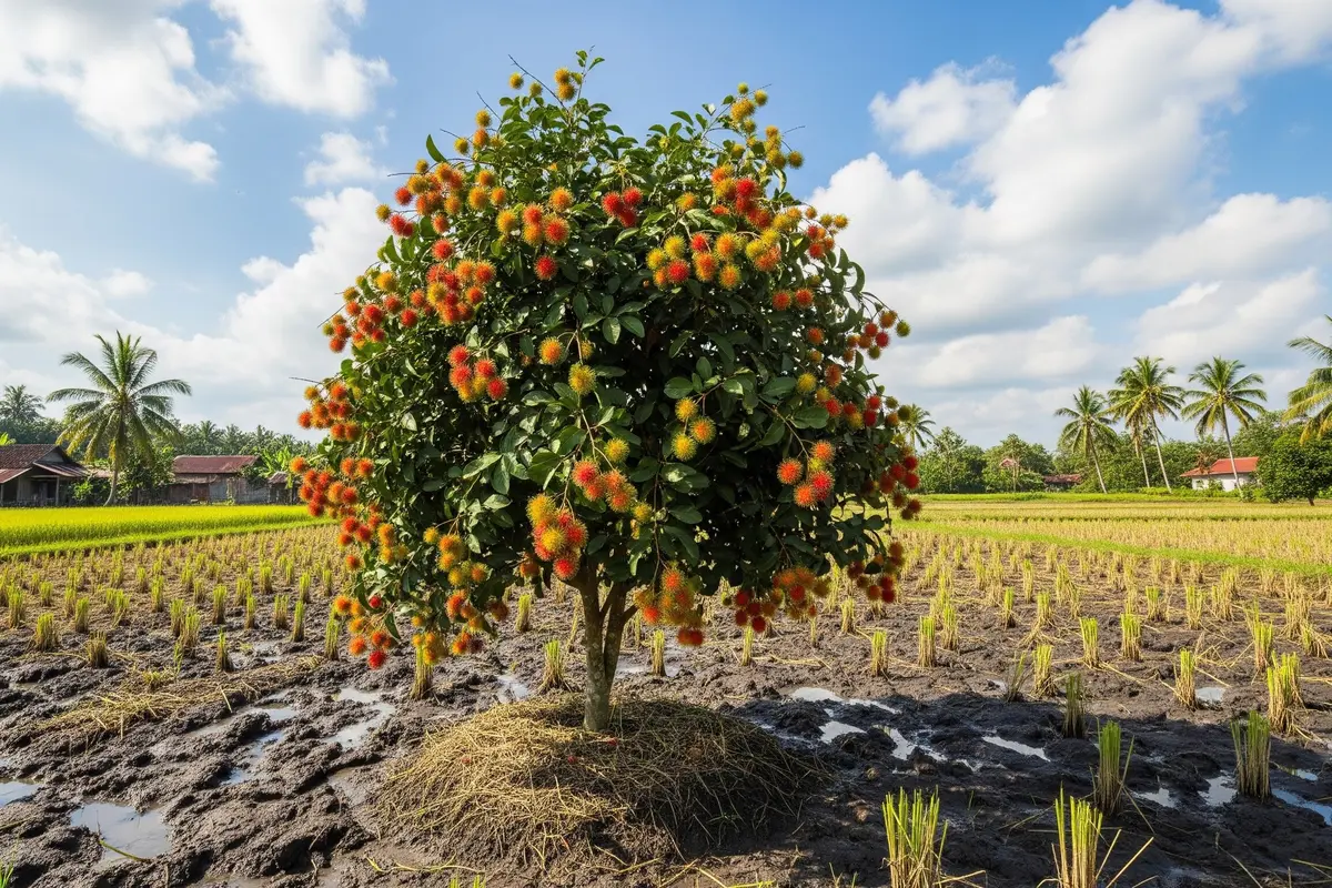 Pohon Buah yang Tetap Produktif di Tanah Bekas Sawah