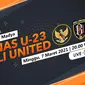 Timnas U-23 vs Bali Unitedn (liputan6.com/Abdillah)