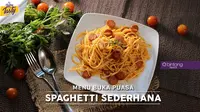 Spaghetti Sederhana, menu buka puasa khas Italia yang beda. (Fotografer: Adrian Putra, Digital Imaging: Muhammad Iqbal Nurfajri/Bintang.com)