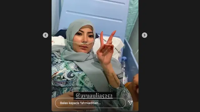 Kondisi Terkini Ayu Aulia Usai Dilarikan ke Rumah Sakit dengan Tangan Penuh Luka. (instagram.com/fahmiaditian)