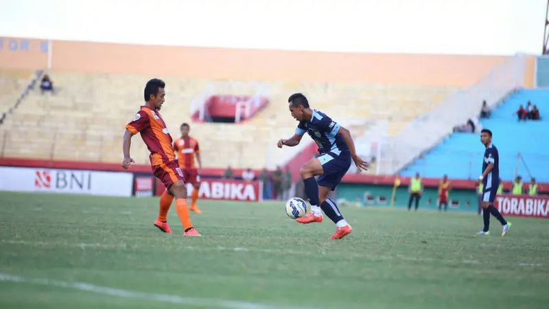 Pertandingan Pusamania Borneo FC (PBFC) kontra Persela Lamongan