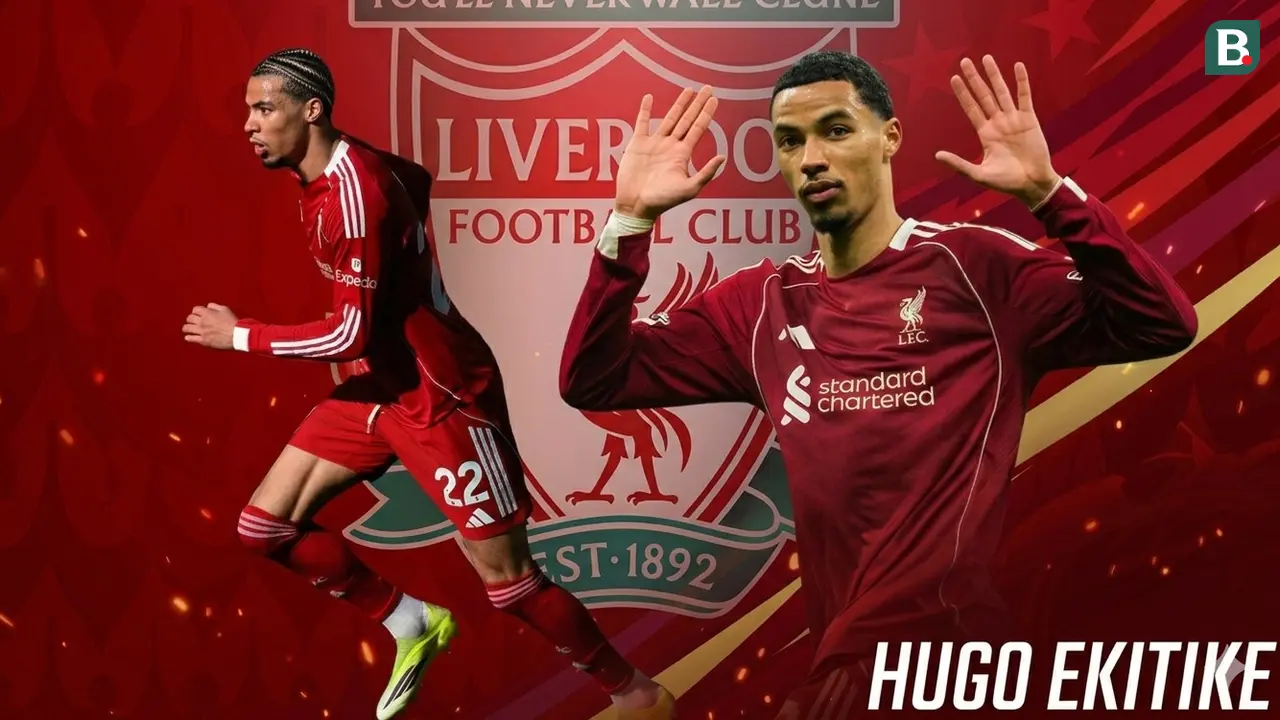Ilustrasi striker Liverpool, Hugo Ekitike. (Bola.com/AFP/Gemini)