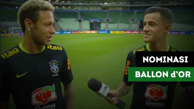 Reaksi Neymar dan Coutinho masuk 30 besar Ballon d'Or 2017