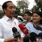 Presiden Jokowi dan Ibu Negara Iriana kembali menjenguk Kahiyang Ayu yang melahirkan bayi perempuan di rumah sakit. (Merdeka.com/ Ahda Bayhaqi)