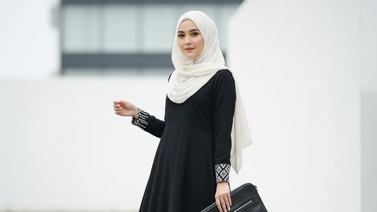 Mix anda Match Gamis Sepatu Tas