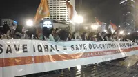 Solidaritas Iqbal, Warga Gelar Aksi Damai 1.000 Lilin di HI