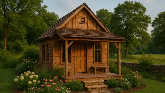 Inspirasi Rumah Kayu Mungil Minimalis tapi Cantik di Desa