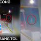Viral Penampakan Pocong Lompat-Lompat Terekam CCTV Gerbang Tol, Ada Kisah di Baliknya (sumber: TikTok/ewinghd)