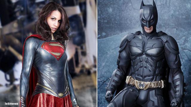 Seru Ada Penampakan Batman Dan Supergirl Di Man Of Steel Showbiz Liputan6 Com
