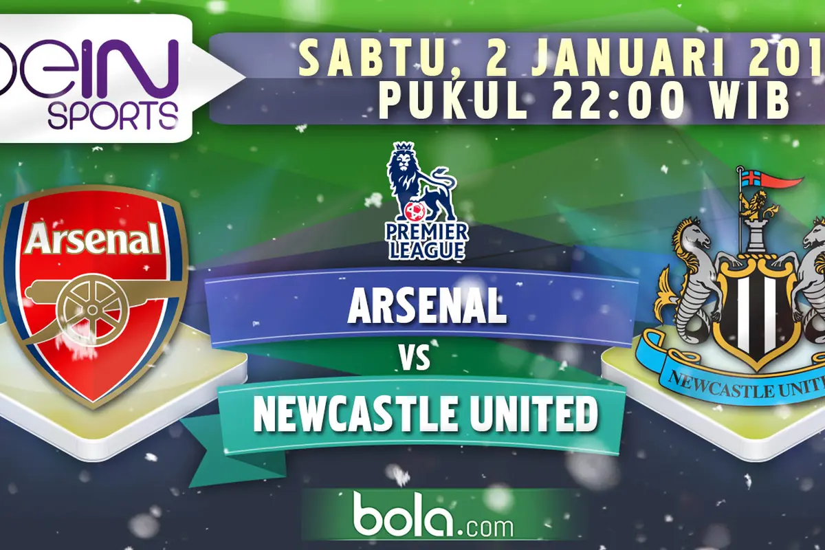 Arsenal vs Newcastle United (Bola.com/Samsul Hadi)