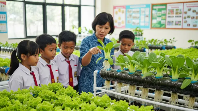 Kebun Sayur Mini Hidroponik Sederhana