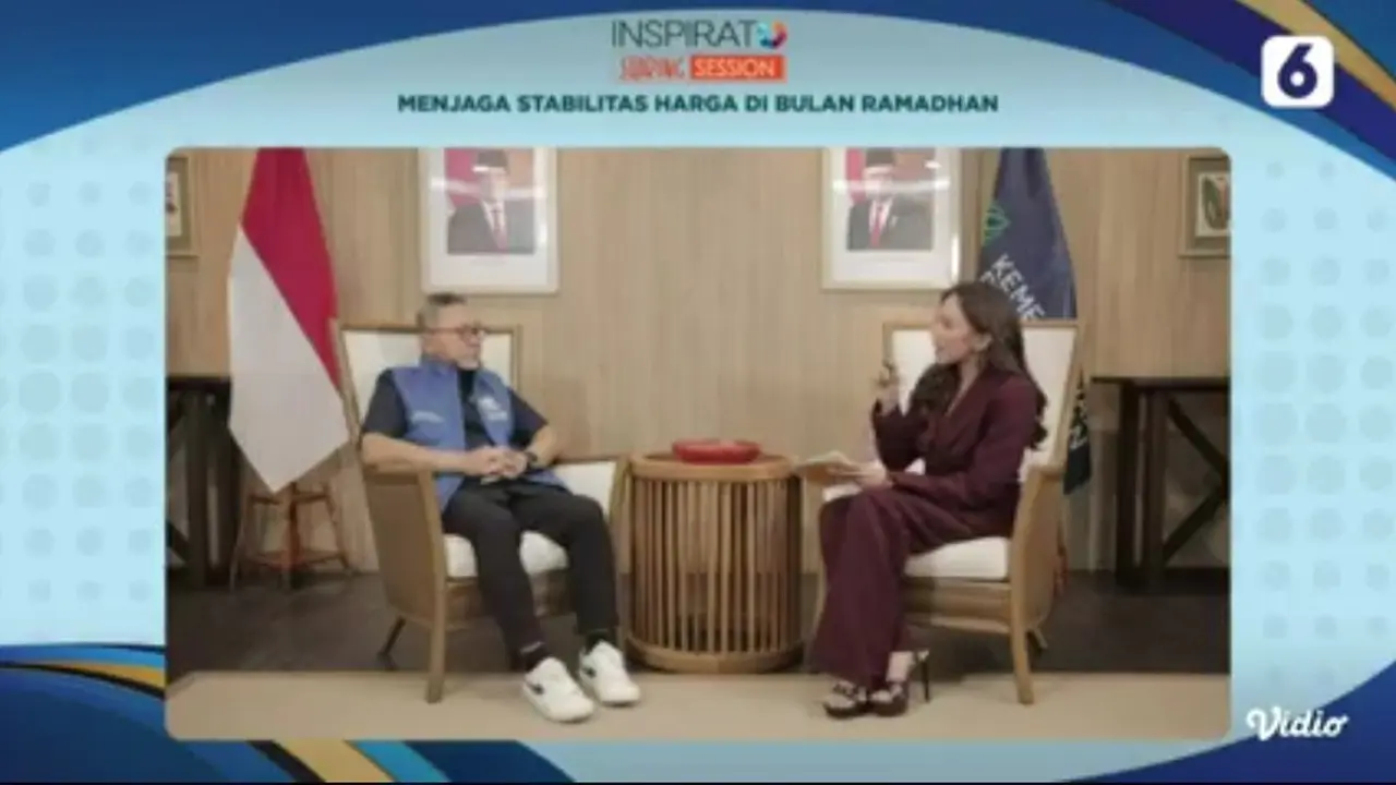 Menteri Perdagangan Zulkifli Hasan dalam Inspirato Sharing Session Liputan6.com memastikan harga pangan stabil jelang Lebaran