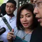 Vitalia Shesya memberi keterangan pers terkait dirinya ditangkap polisi setelah pesta narkoba. [Foto: Faisal R. Syam/Liputan6.com]