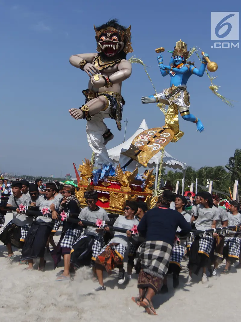 Kemeriahan Festival Ogoh-Ogoh di Pantai Lagoon Ancol