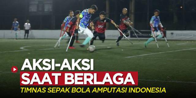VIDEO: Aksi Gocek dan Cetak Gol dengan Tembakan Keras dari Timnas Sepak Bola Amputasi Indonesia Saat Berlaga